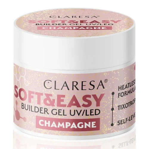 foto builder gel soft and easy champagne claresa