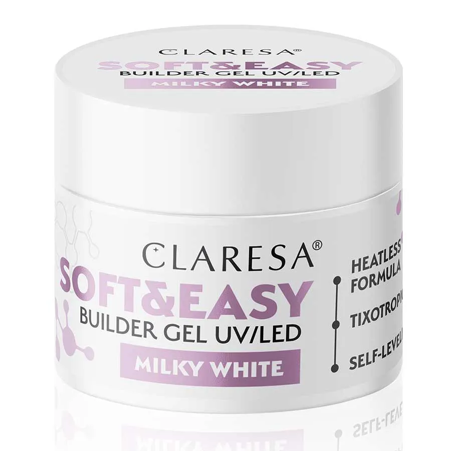 foto builder gel soft and easy milky white claresa