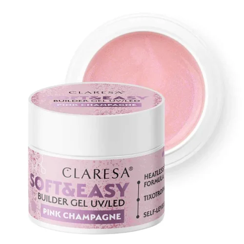 foto builder gel soft and easy pink champagne 12 g claresa