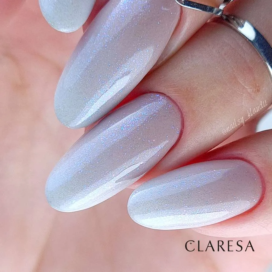 foto claresa manicura 102 top no wipe glitter azul