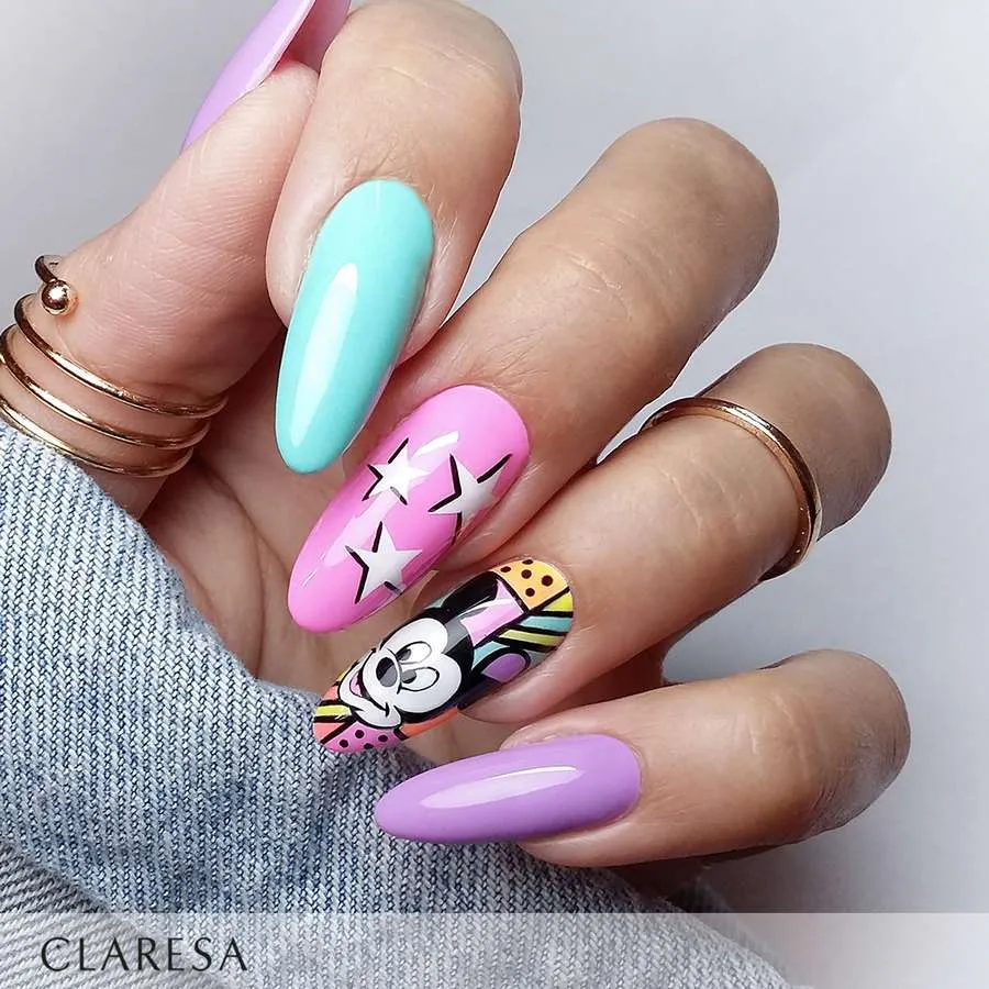 foto claresa manicura candy 10 9 8 7 6 2 1000 black paint gel