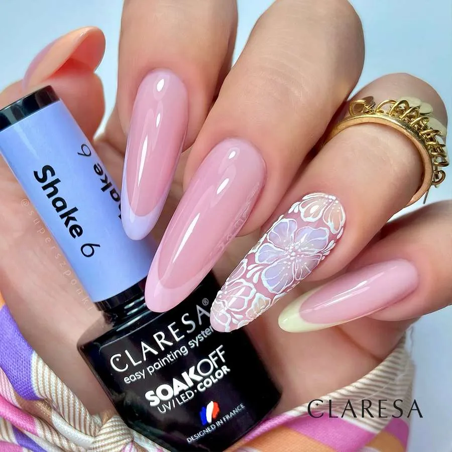 foto claresa manicura rubber 4 shake 1 2 4 6 paint white
