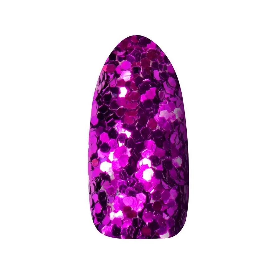 foto decoracion de uñas disco purple claresa
