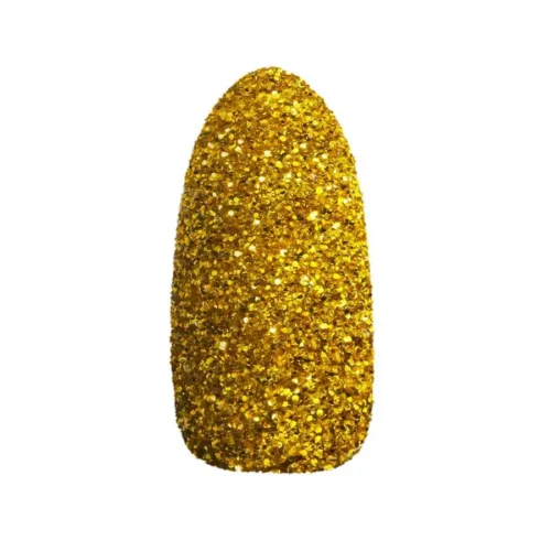 foto decoracion de uñas frosting dark gold claresa