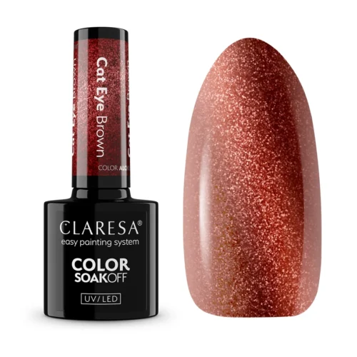 imagen esmalte semipermanente cat eye brown claresa