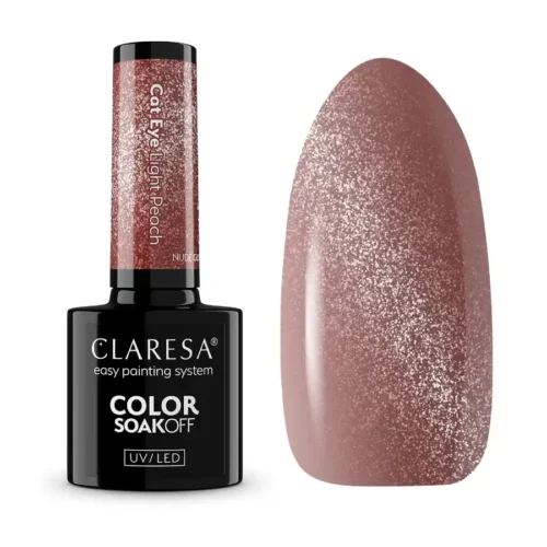imagen esmalte semipermanente cat eye melocotón claresa