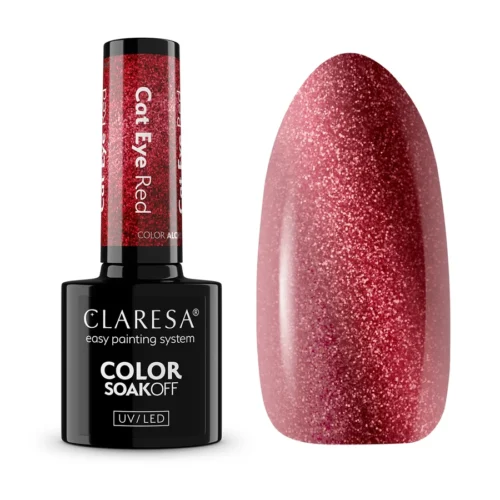 imagen esmalte semipermanente cat eye red claresa