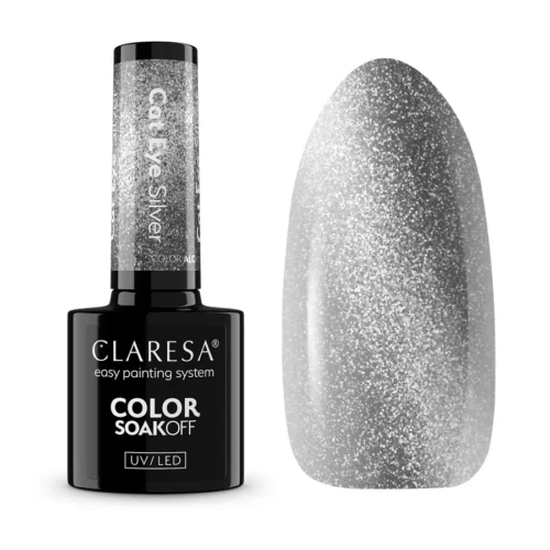 imagen esmalte semipermanente cat eye silver claresa