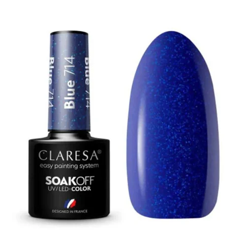 foto foto esmalte semipermanente azul claresa 714