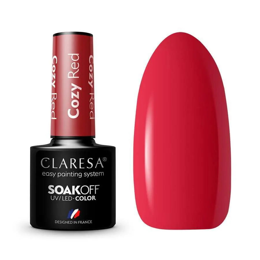 foto esmalte semipermanente claresa cozy red
