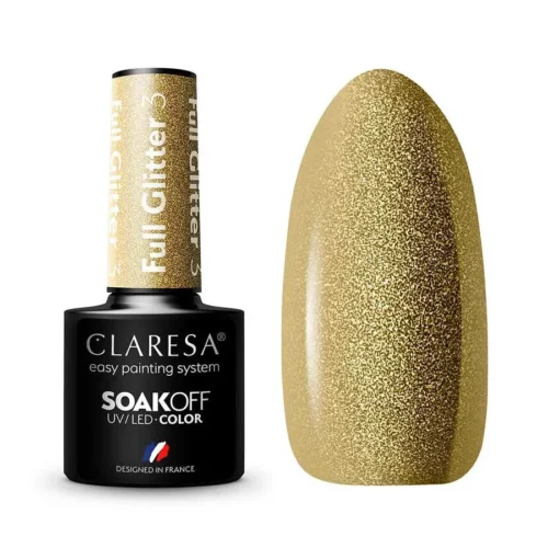 foto esmalte semipermanente full glitter claresa 3