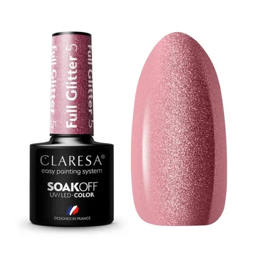 foto esmalte semipermanente full glitter claresa 5