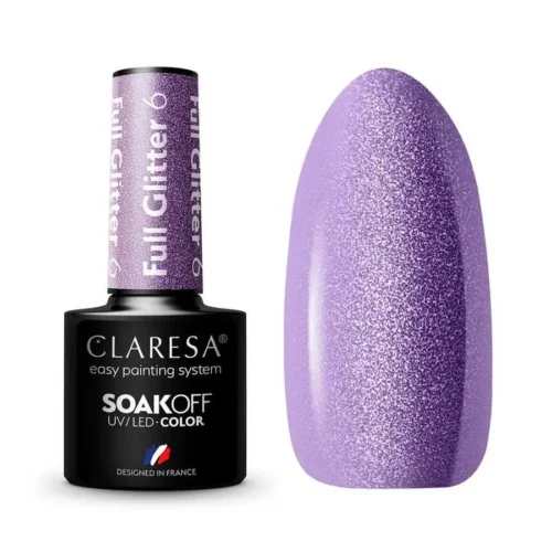 foto esmalte semipermanente full glitter claresa 6