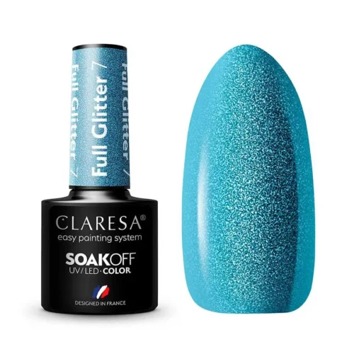foto esmalte semipermanente full glitter claresa 7