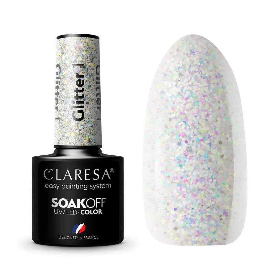 foto esmalte semipermanente glitter claresa 1