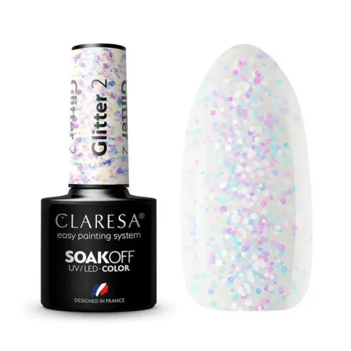 foto esmalte semipermanente glitter claresa 2