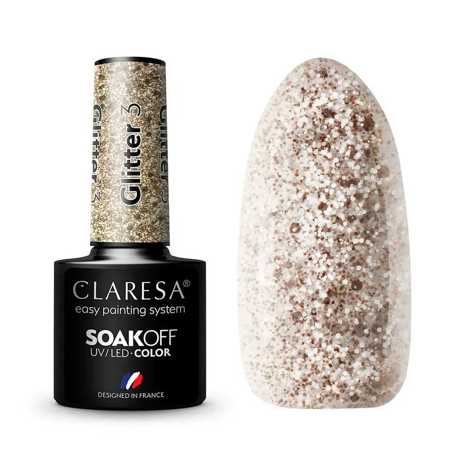 foto esmalte semipermanente glitter claresa 3