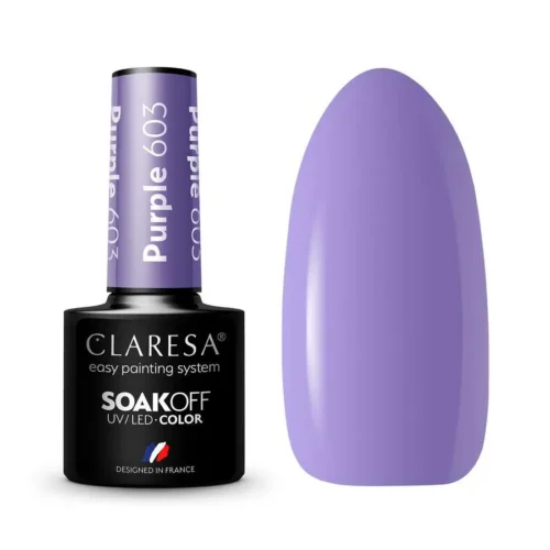 foto foto esmalte semipermanente morado claresa 603