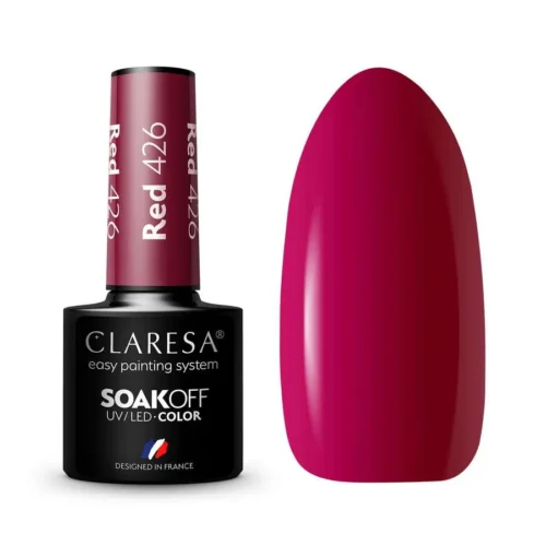 foto foto esmalte semipermanente rojo claresa 426