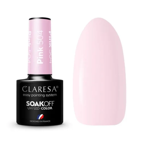 foto esmalte semipermanente rosa claresa 504