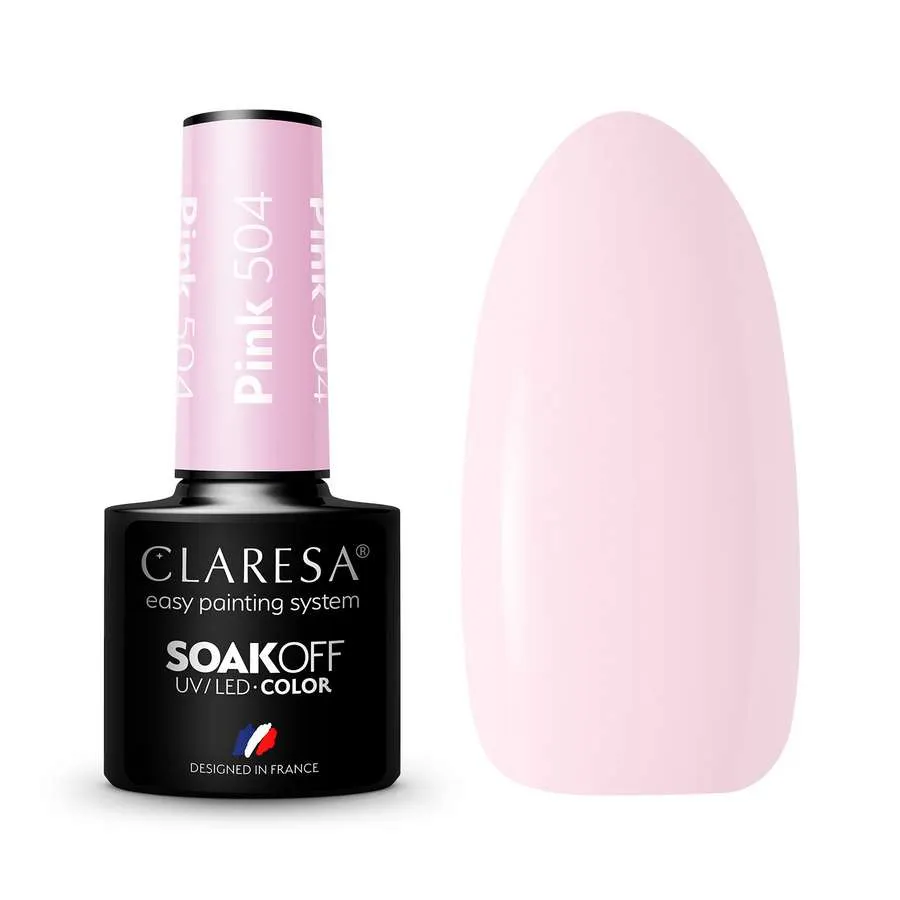 foto esmalte semipermanente rosa claresa 504