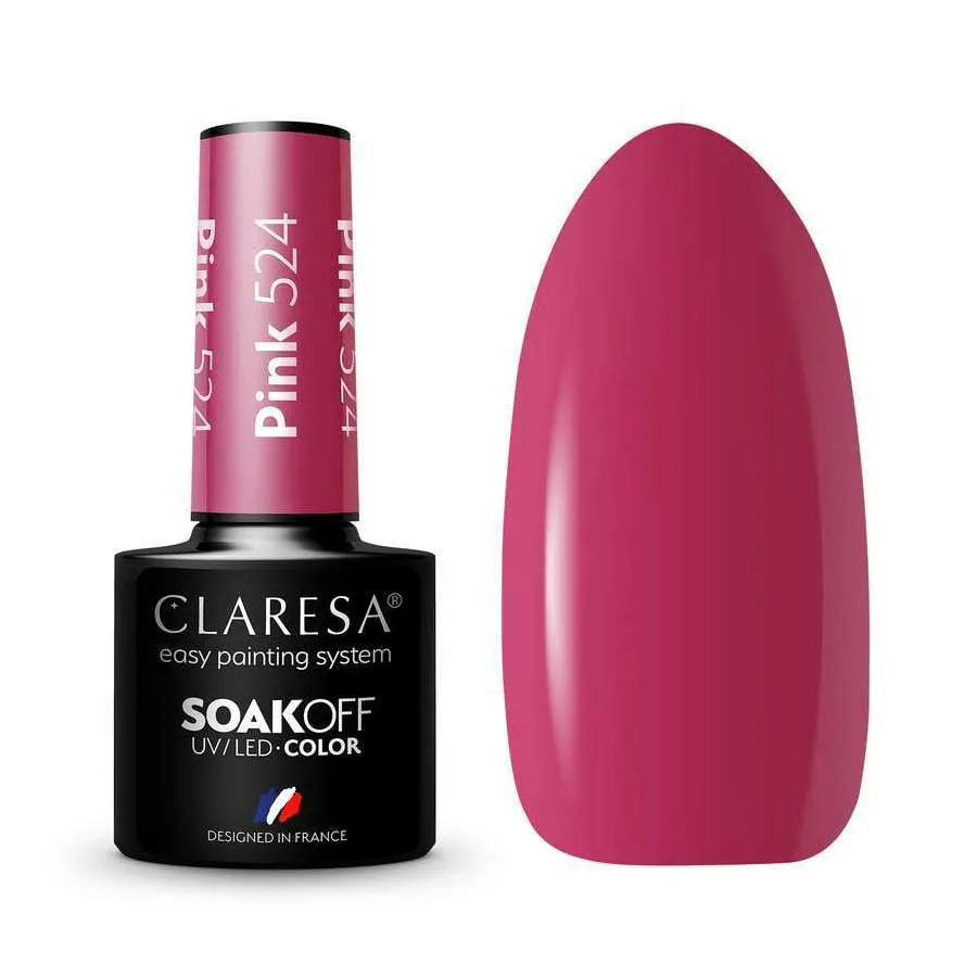 foto esmalte semipermanente rosa claresa 524