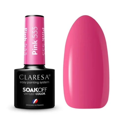 foto esmalte semipermanente rosa claresa 533