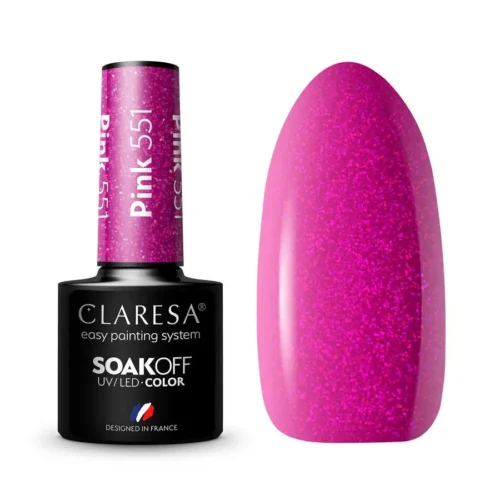 foto esmalte semipermanente rosa claresa 551