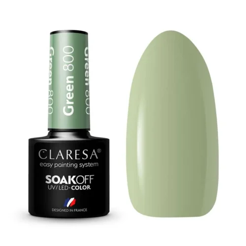 foto foto esmalte semipermanente verde claresa 800