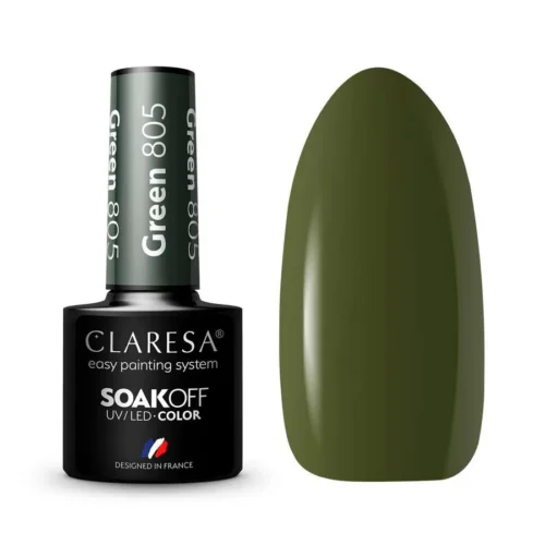 foto foto esmalte semipermanente verde claresa 805