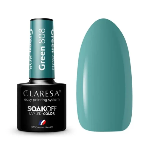 foto foto esmalte semipermanente verde claresa 808