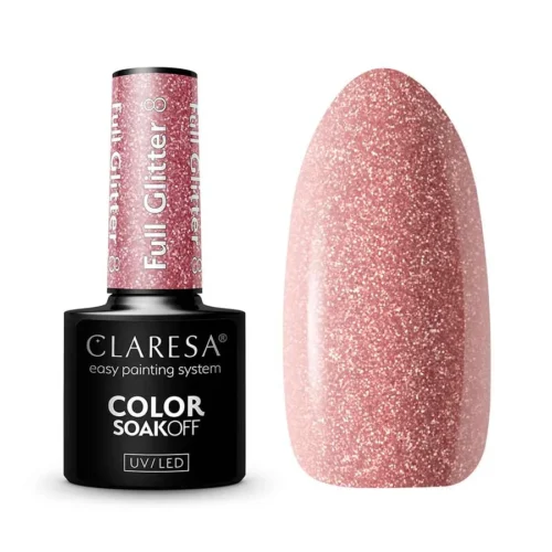foto esmalte semipermanente full glitter 8 claresa