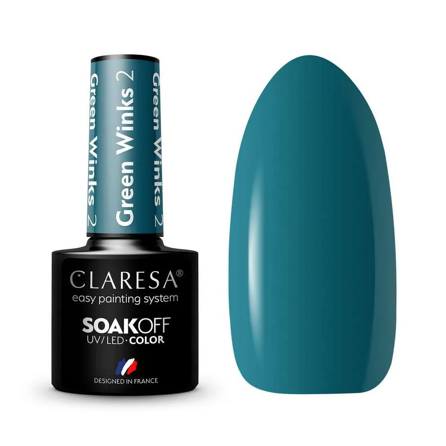 foto esmalte semipermanente green winks claresa 2