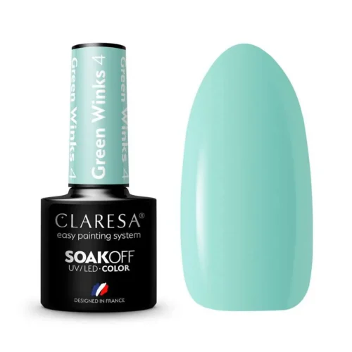 foto esmalte semipermanente green winks claresa 4