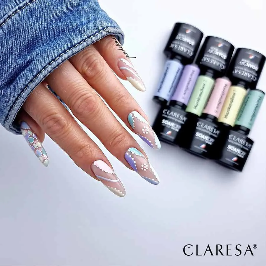 foto esmalte semipermanente marshmallow claresa 01 02 04 05 06