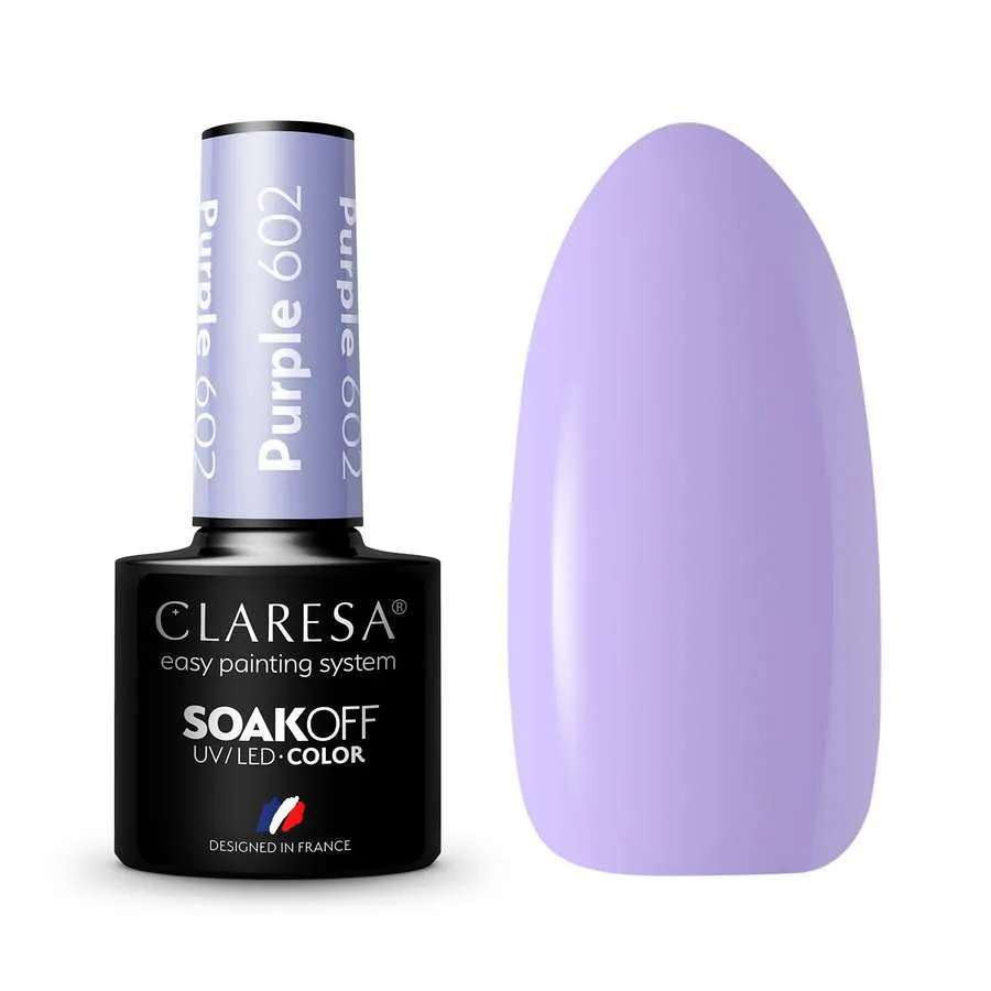 foto esmalte semipermanente morado claresa 602