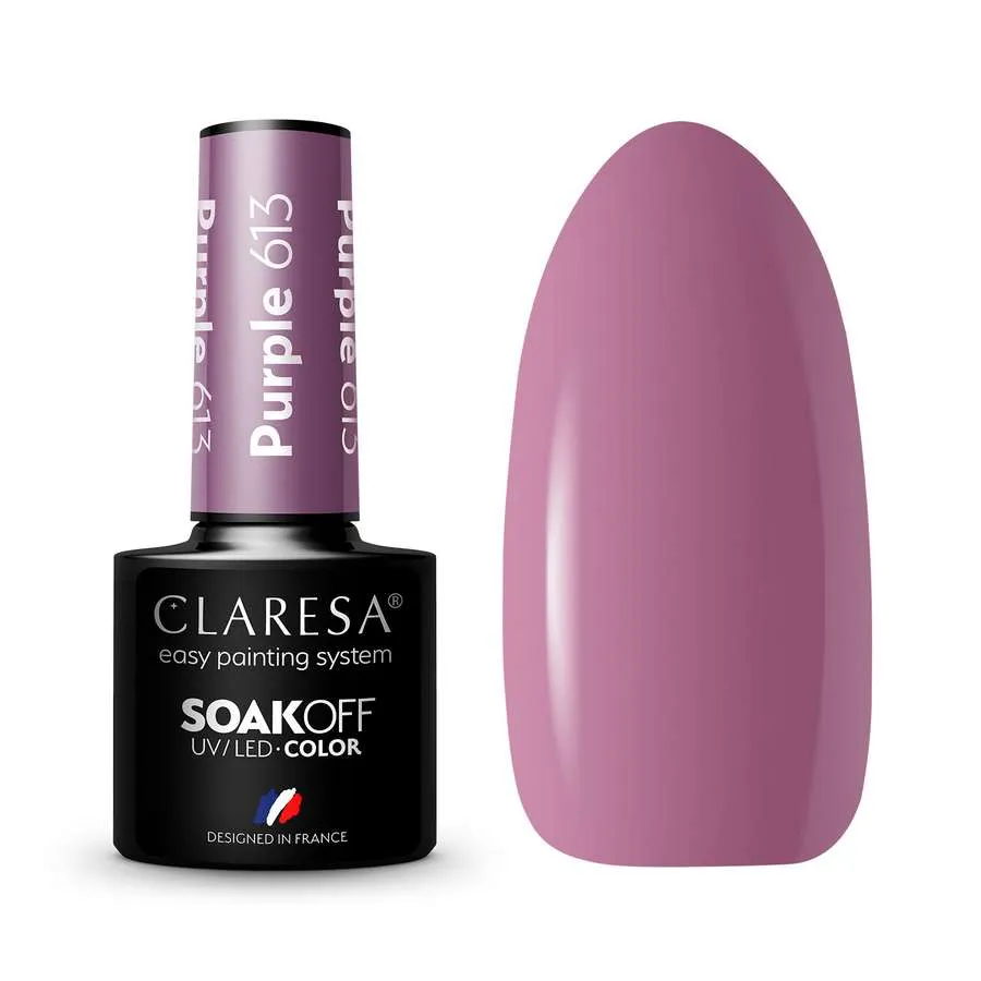 foto esmalte semipermanente morado claresa 613