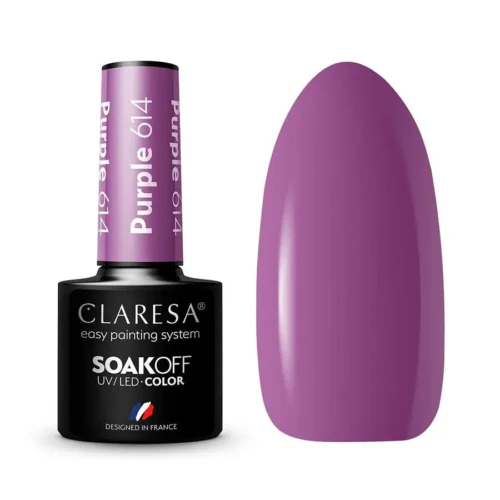 foto esmalte semipermanente morado claresa 614