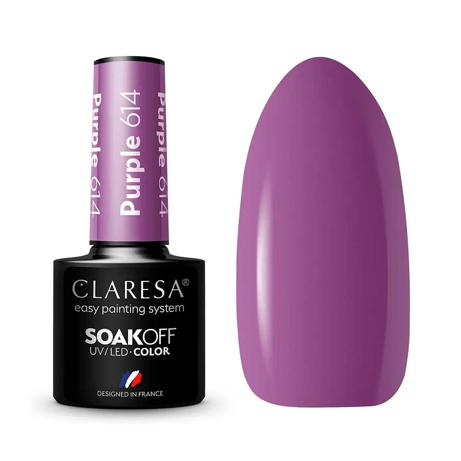 foto esmalte semipermanente morado claresa 614