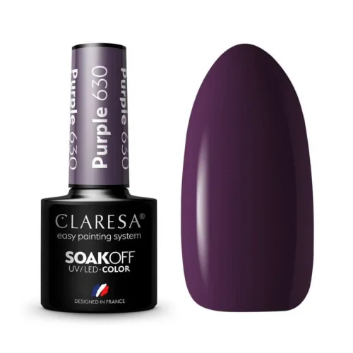 foto esmalte semipermanente morado claresa 630