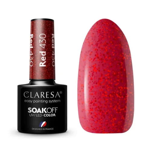 foto esmalte semipermanente rojo claresa 430