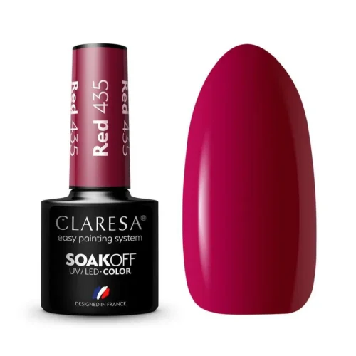 foto esmalte semipermanente rojo claresa 435