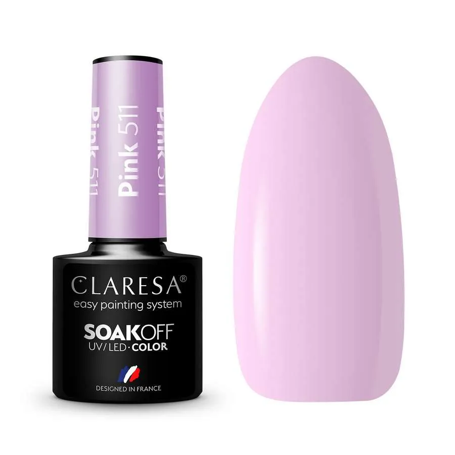 foto esmalte semipermanente rosa claresa 511