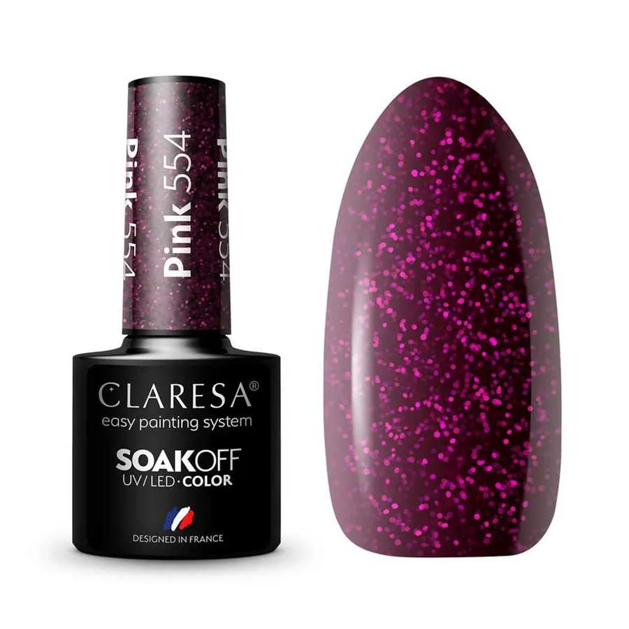 foto esmalte semipermanente rosa claresa 554