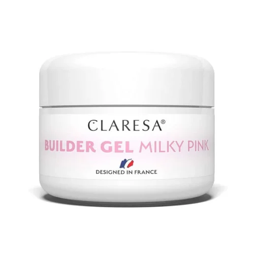 foto gel de construccion milky pink claresa