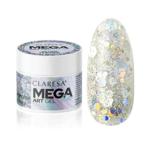 imagen gel de decoracion megastar silver flicker