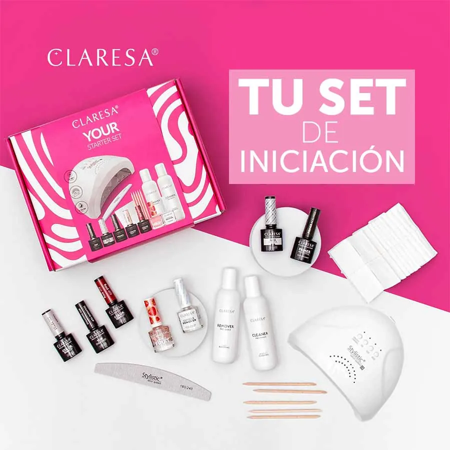 imagen kit completo esmaltado semipermanente con lampara claresa productos