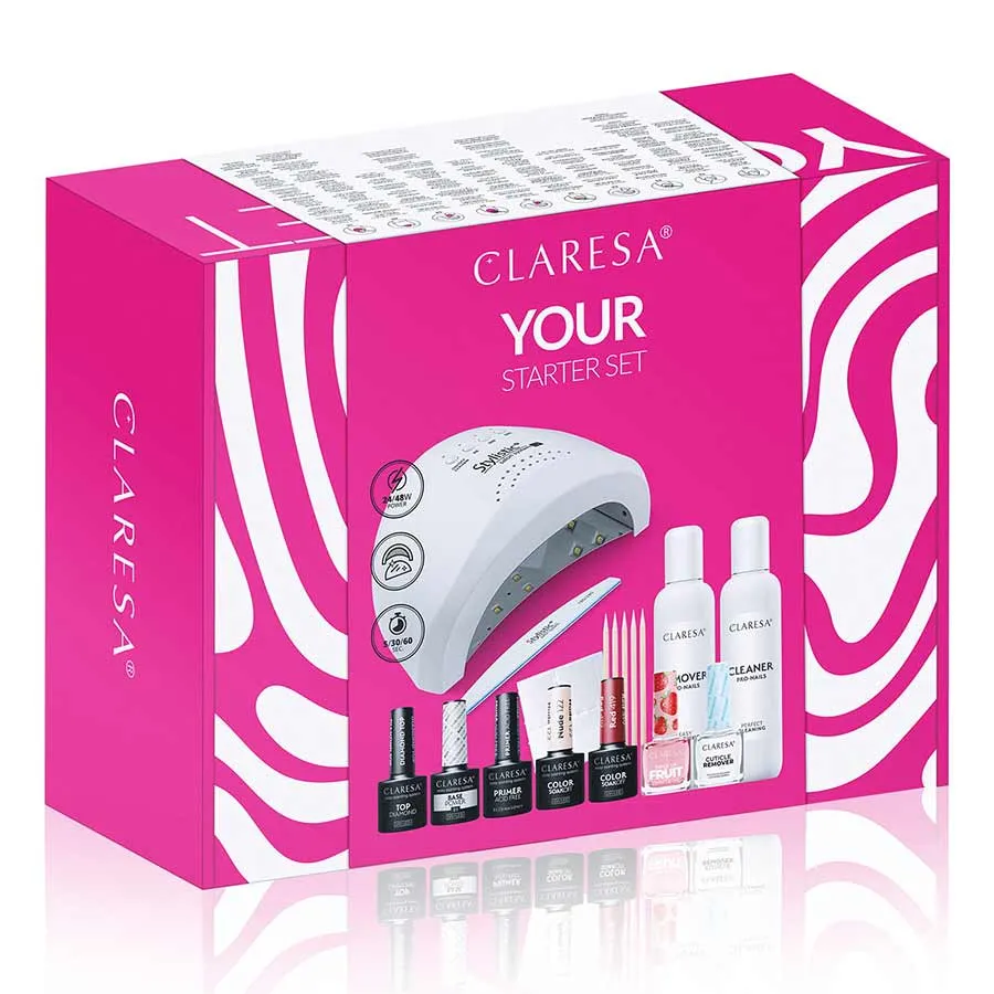 imagen kit completo esmaltado semipermanente con lampara claresa