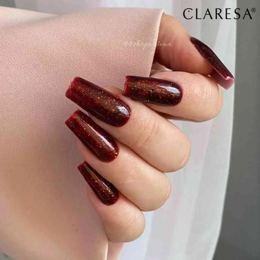 imagen manicura base semipermanente rainbow jello claresa cherry detalle