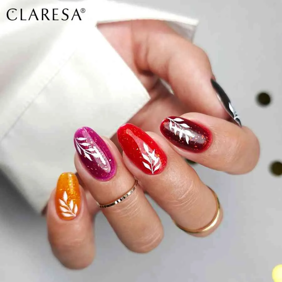 imagen manicura base semipermanente rainbow jello amethyst black cherry amber claresa